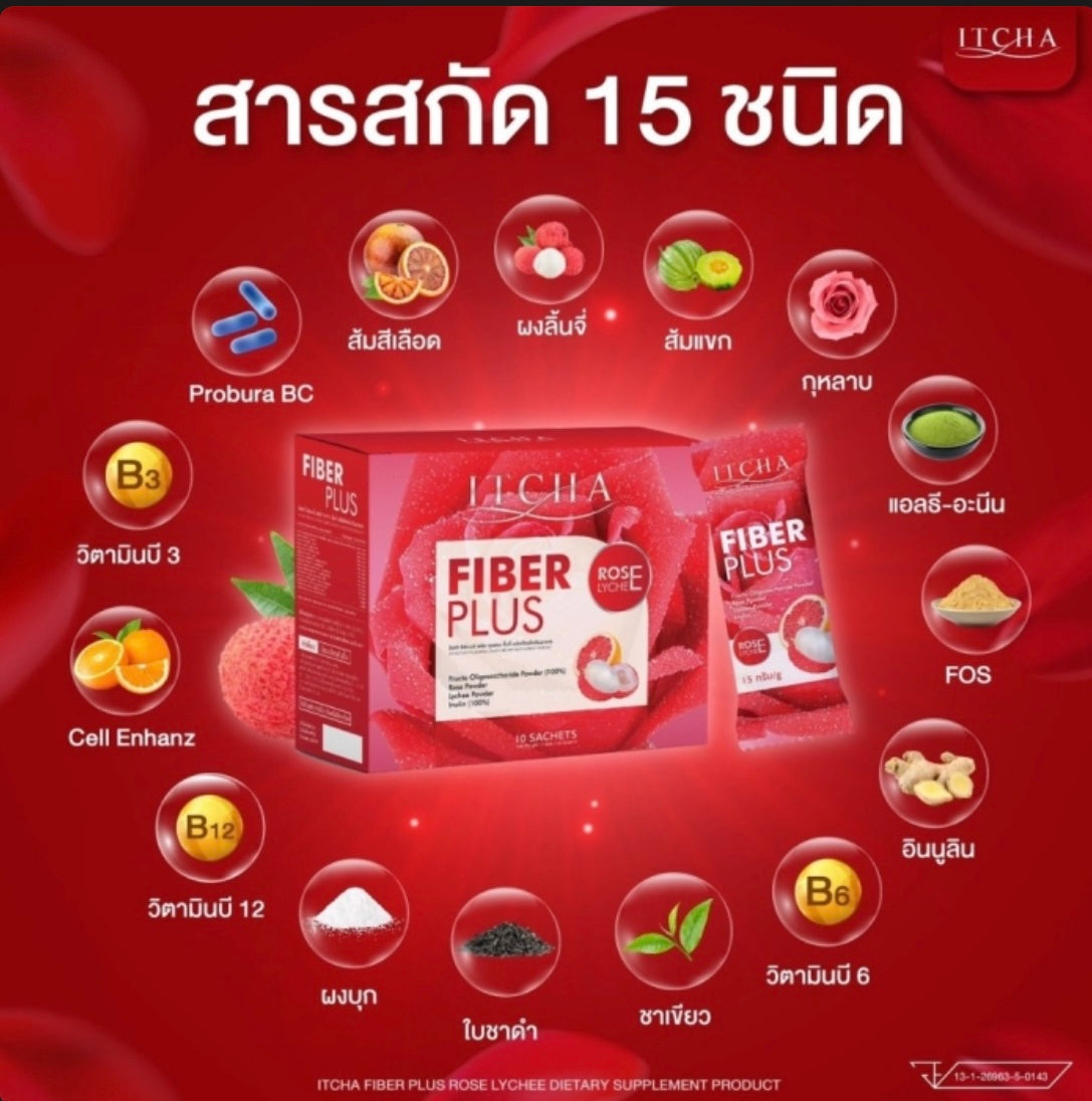 อิชช่าไฟเบอร์ พลัส Itcha Fiber Plus ดีท็อกซ์ รายละเอียด สินค้า คลิกที่รูปคะ