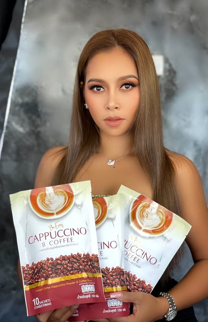 B Coffee 5 packs (50 sachets) X Be Easy B Coffee Cappuccino Instant Detox Diet Weight Loss Slimming