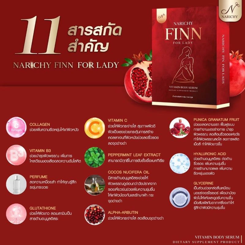 ❤️NARICHY FINN นาริชชี่ฟิน ❤️ +NARICHY FIN  BODY SPRAY

1 ชุด $49