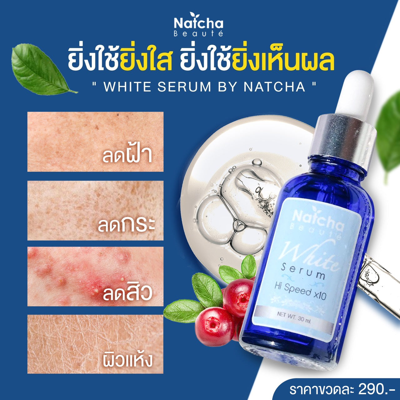 Natcha serums ทลายฝ้า 30 ml