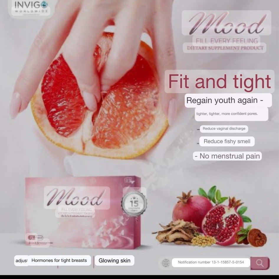 M.O.O.D Mood dietary supplement for women. Vaginal discharge