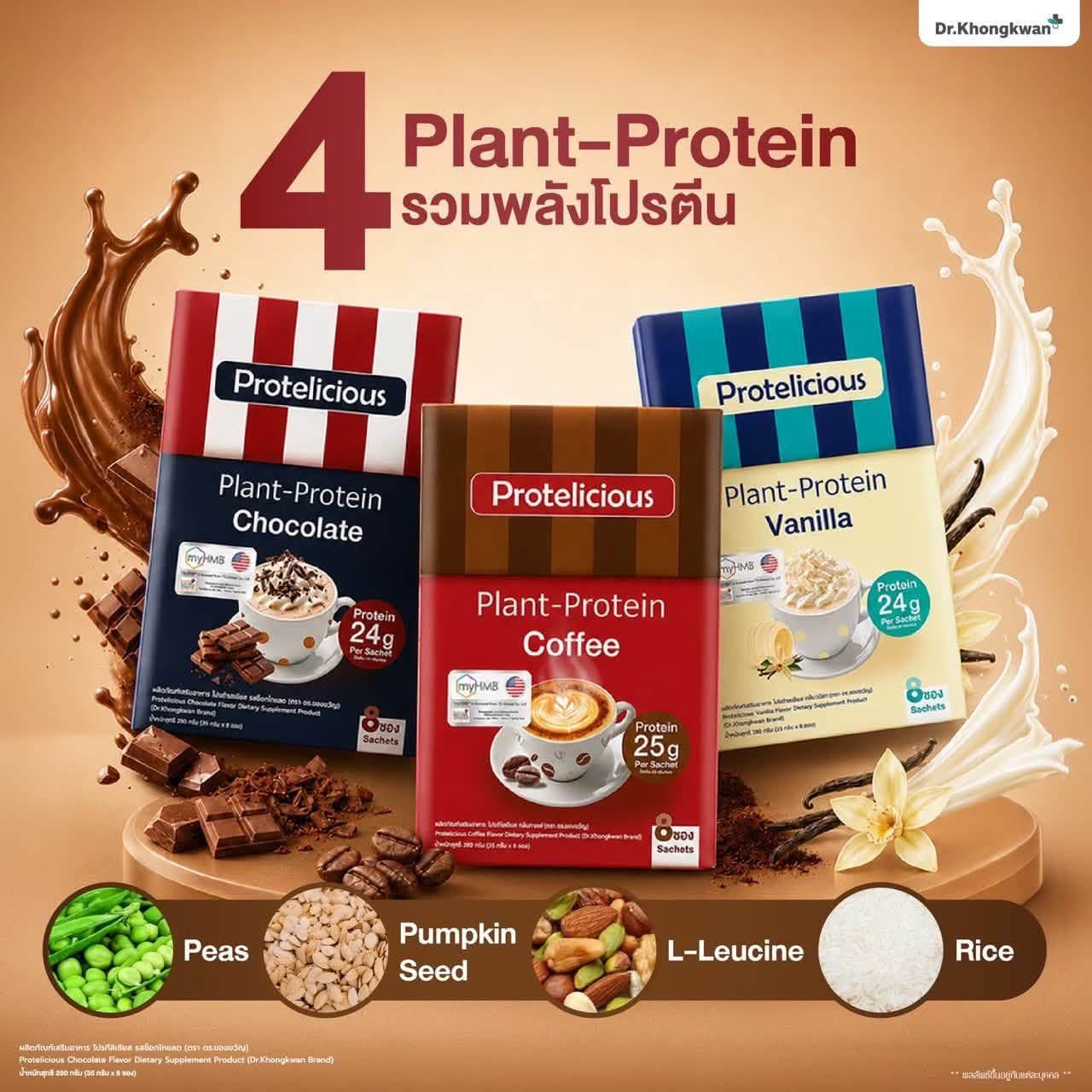 🌱 PROTELICIOUS PLANT-PROTEIN by Dr.Khongkwan