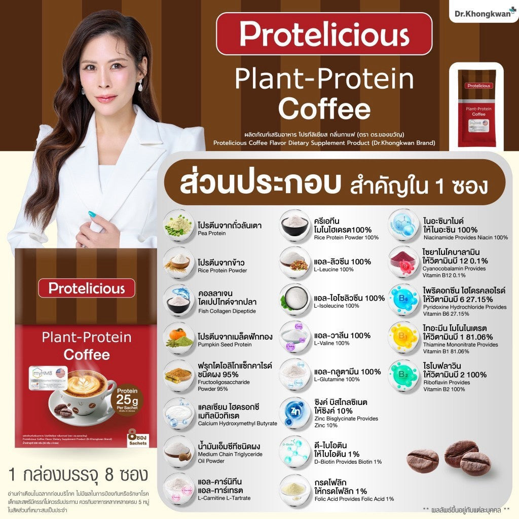 🌱 PROTELICIOUS PLANT-PROTEIN by Dr.Khongkwan
