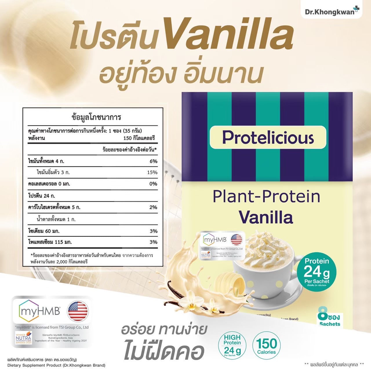 🌱 PROTELICIOUS PLANT-PROTEIN by Dr.Khongkwan