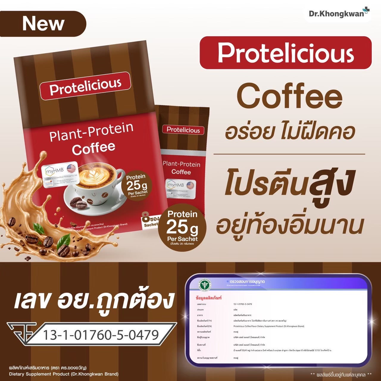🌱 PROTELICIOUS PLANT-PROTEIN by Dr.Khongkwan
