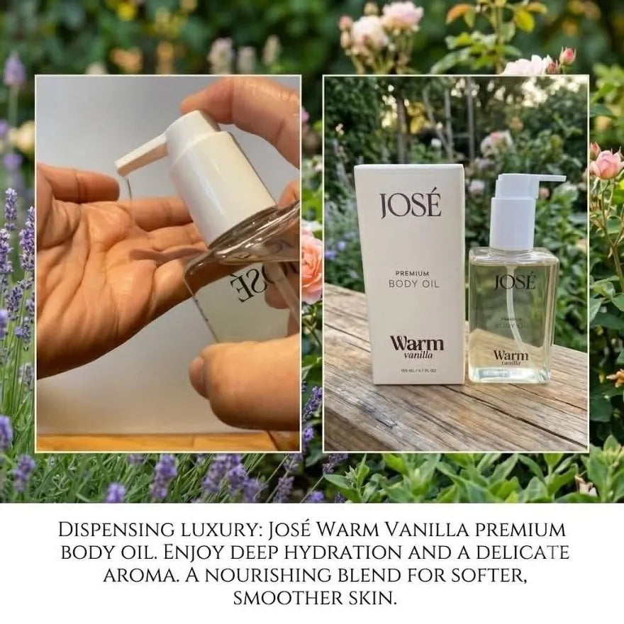 JOSÉ PREMIUM BODY OIL – WARM VANILLA 🤎